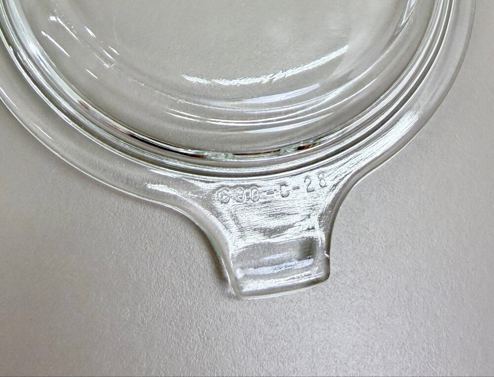 Pyrex Clear Glass Replacement Lid 680-C-28 For Mini Round, Fits 018 - 10 oz Base
